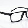 Maxwell Black Rectangular Eyeglasses Frames - Matte Black Acetate Optical