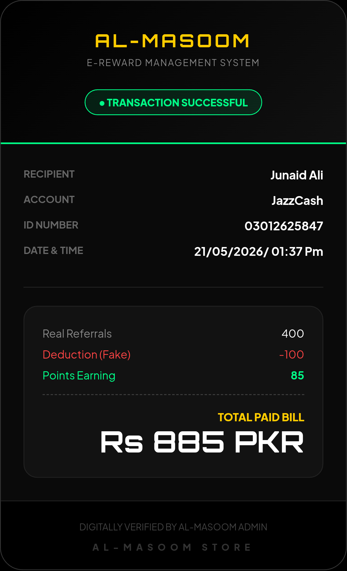 Payment Proof