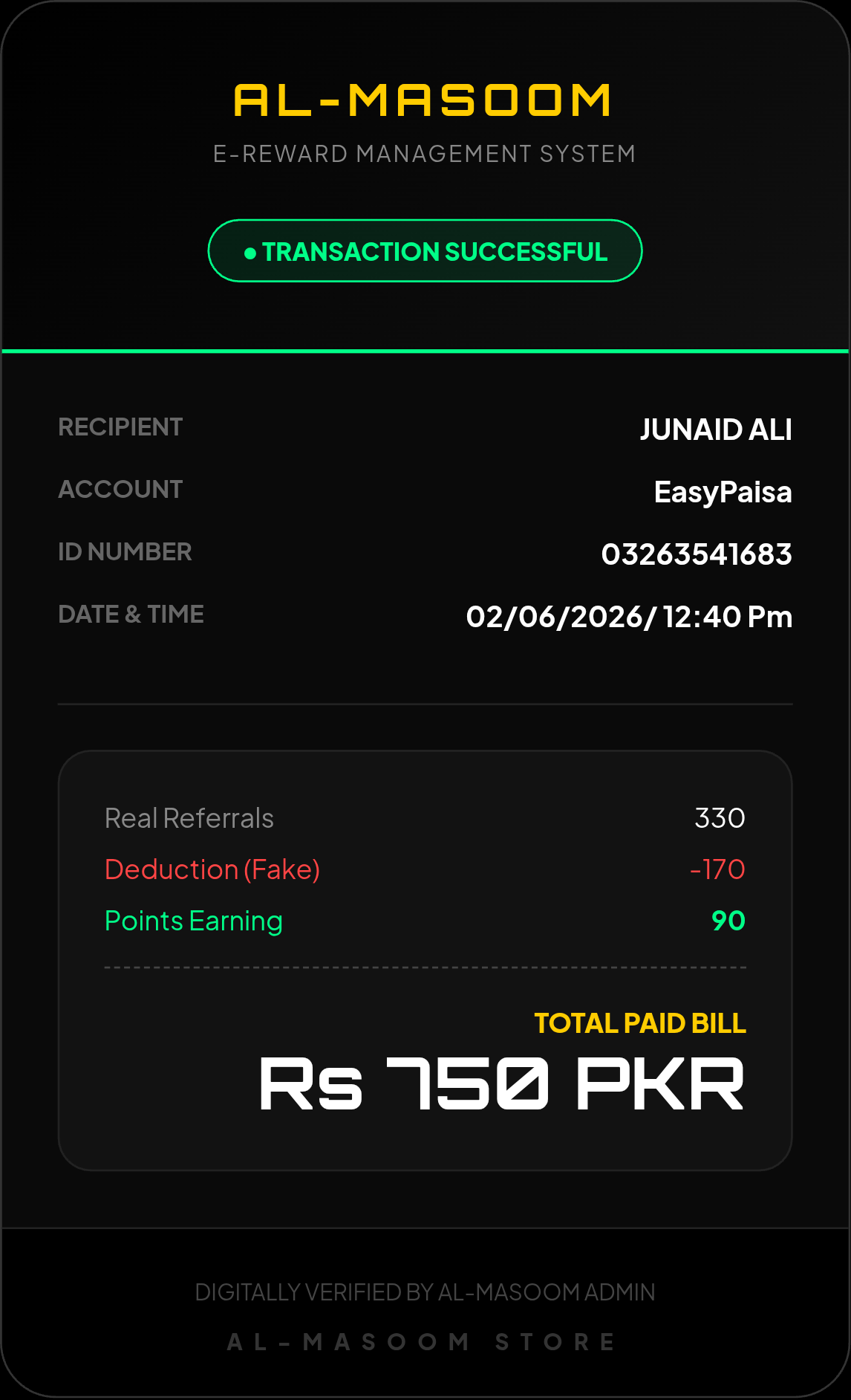 Payment Proof